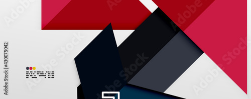 Free Download Shiny color triangles and geometric shapes vector abstract background - GFXLoad