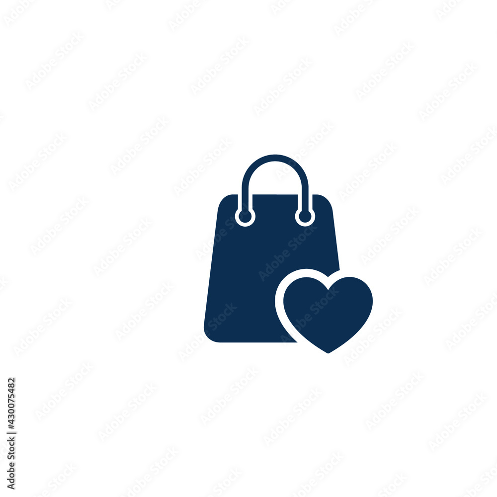 paper bag icon shooping symbol logo template paper bag icon shooping symbol logo template