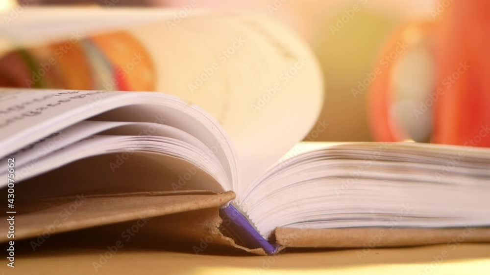 Close up Hand of young women reading a book sits on table at home. Stay at home to quarantine from coronavirus pandemic. Close up Hand of young women reading a book sits on table at home. Stay at home to quarantine from coronavirus pandemic.