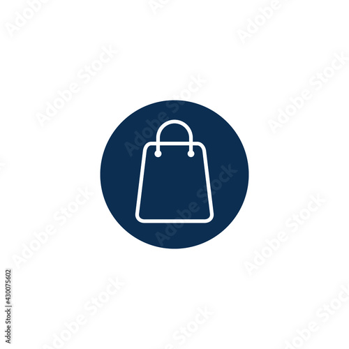 paper bag icon shooping symbol logo template