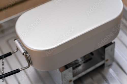 メスティン　飯盒　炊飯　キャンプ