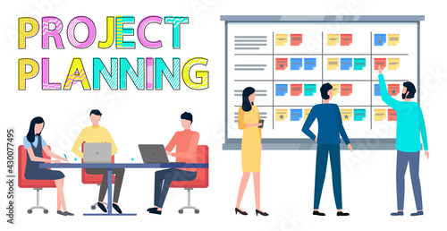 Business strategy planning, project management. Tasks planing concept. Business working process, time management and teamwork. Start up plan process. Data analysis and analytic. Kaizen philosophy