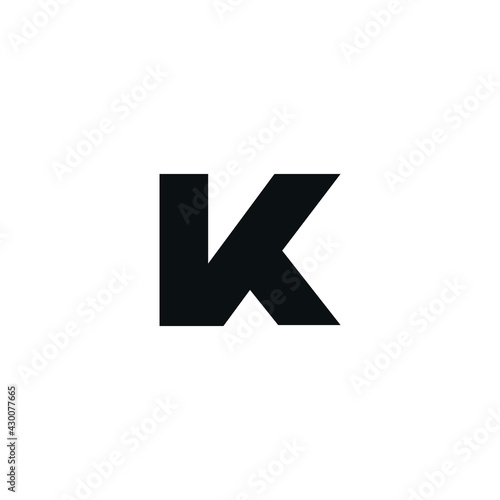 Initial K icon logo design vector modern style