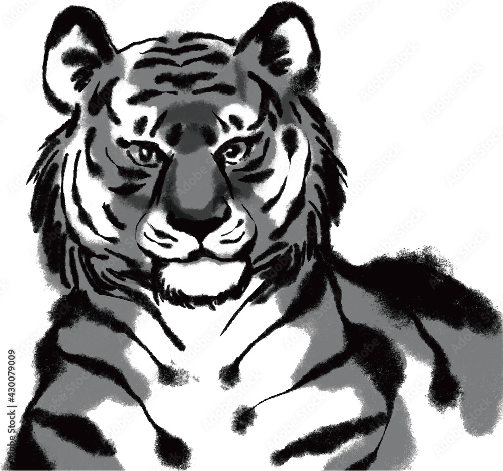 22年 寅年 虎 年賀状素材 正月 墨絵 水墨画 黒 イラスト素材 Stock Vector Adobe Stock 22年 寅年 虎 年賀状素材 正月 墨絵 水墨画 黒 イラスト素材 Stock Vector Adobe Stock