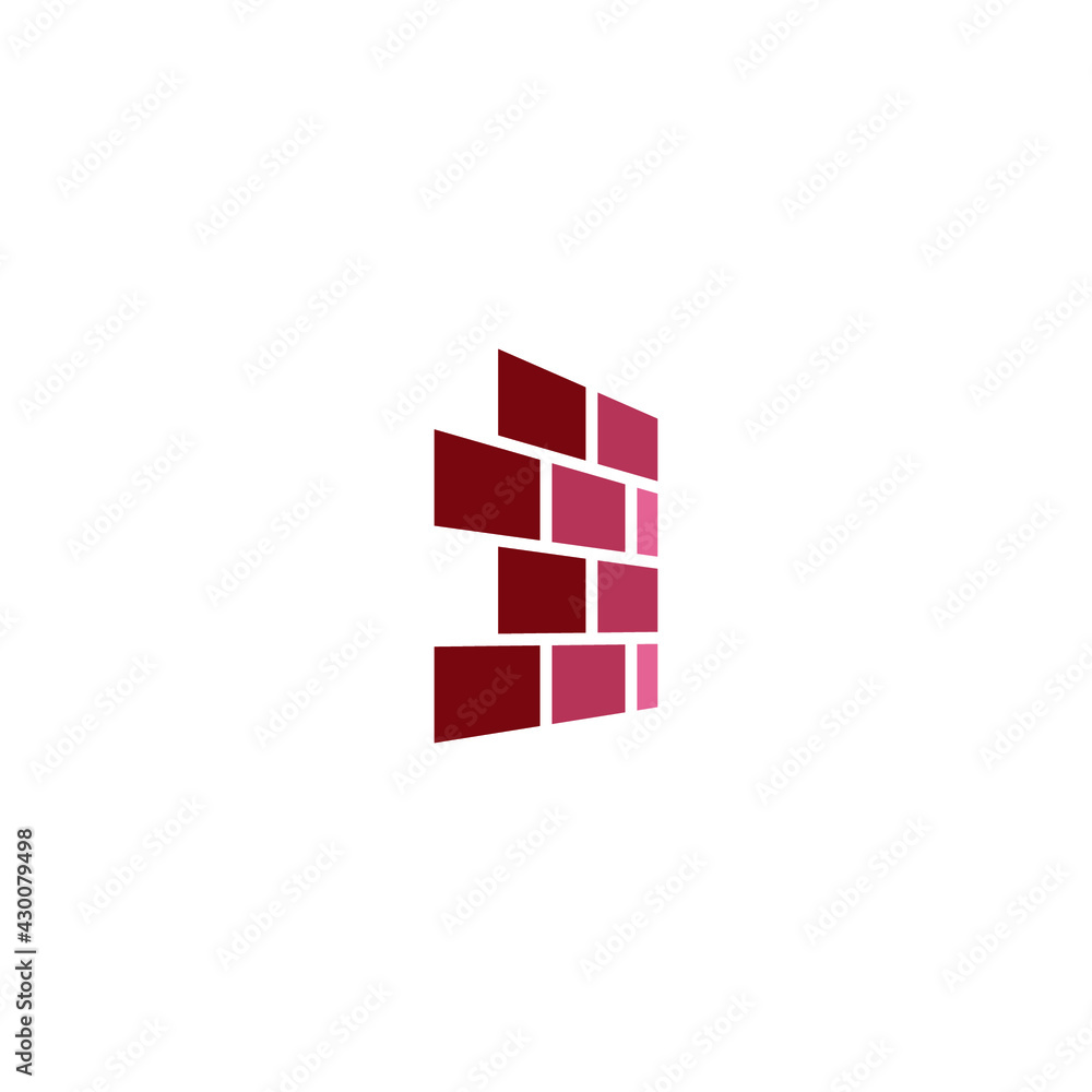 brick wall icon simple design element brick wall icon simple design element