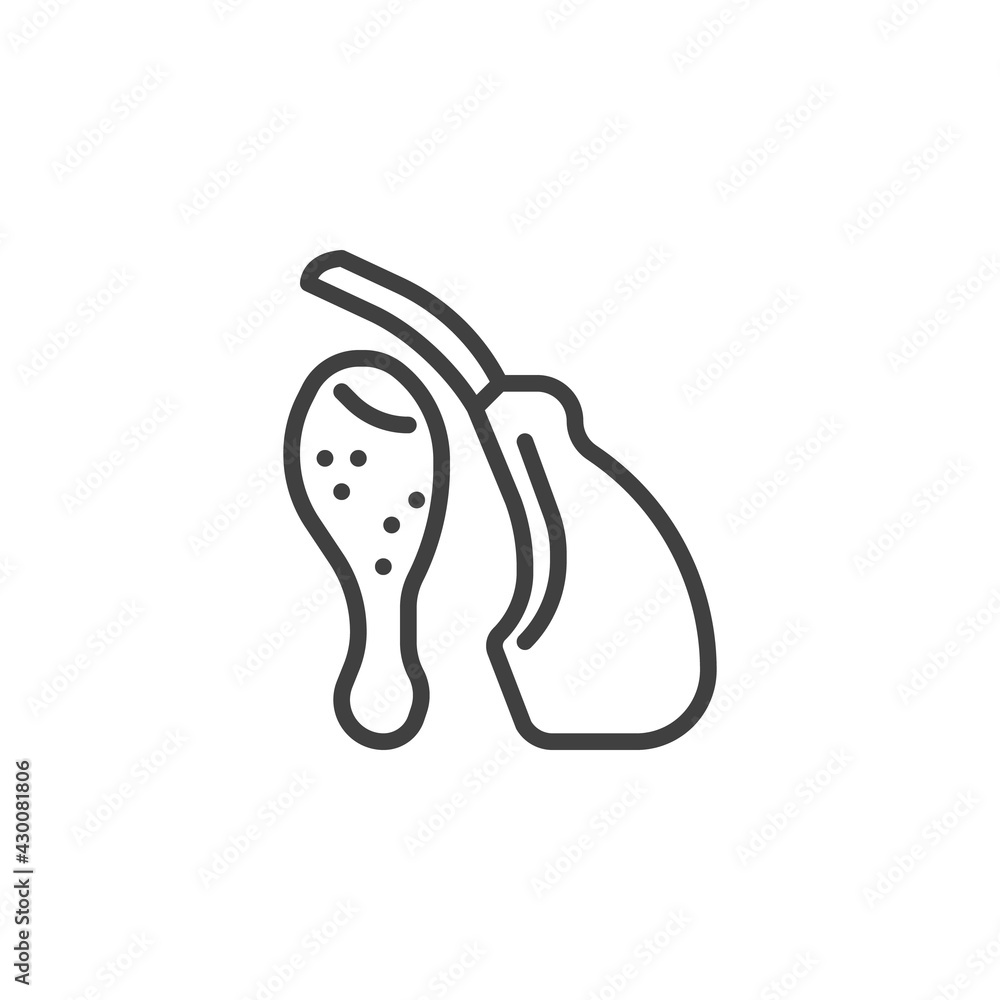 Obraz premium Meat department line icon