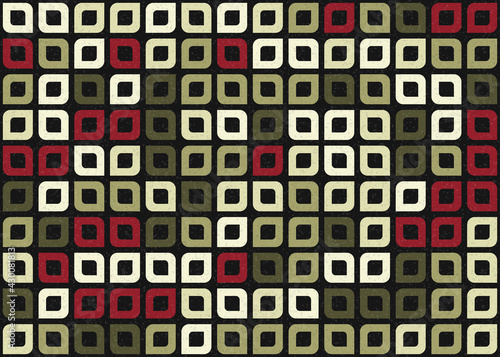 Abstract Geometric Pattern generative computational art illustration