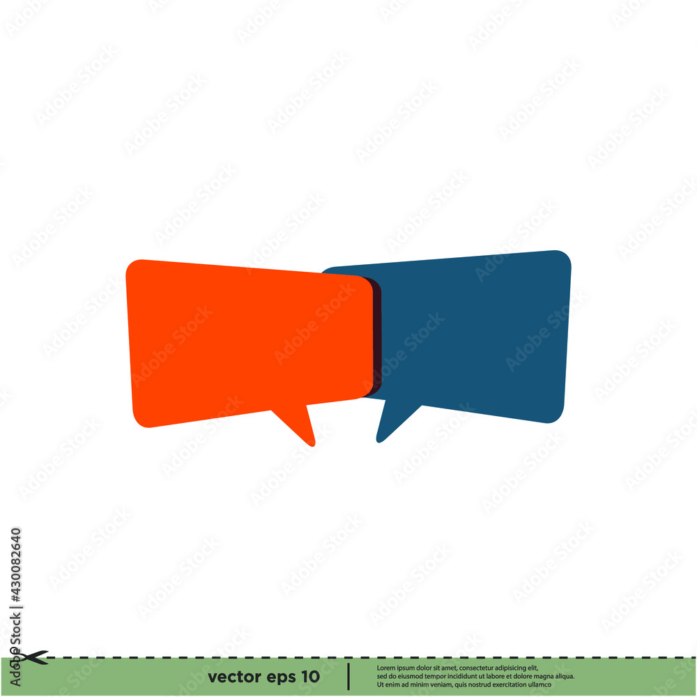 bubble speech icon message symbol logo template bubble speech icon message symbol logo template