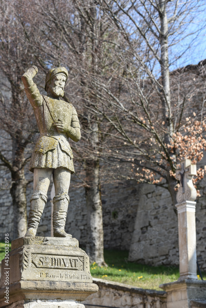Fototapeta premium religion Belgique wallonie Arlon Saint Donat statue