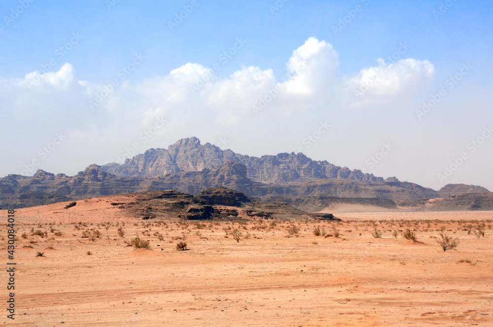 Rocky mountains, Wadi Rum desert, Jordan