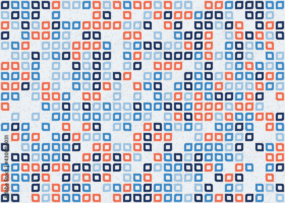 Fototapeta premium Abstract Geometric Pattern generative computational art illustration