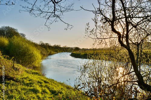 The Towy River near Drysllwyn, Carmarthenshire, Wales, U.K.