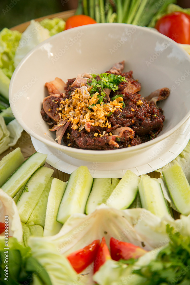 Northern style thai food spicy minced pork (Spicy minced pork) Northern style thai food spicy minced pork (Spicy minced pork)