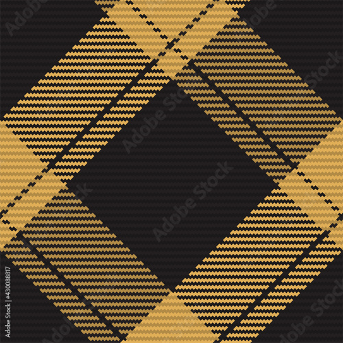 Seamless pattern of scottish tartan plaid. Repeatable background with check fabric texture. Vector backdrop striped textile print.