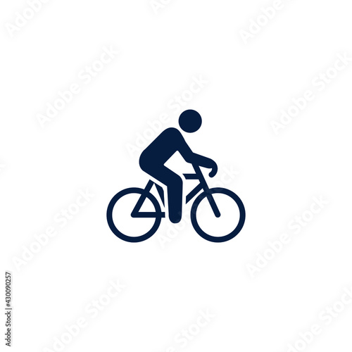 bicycle icon vector illustration logo template