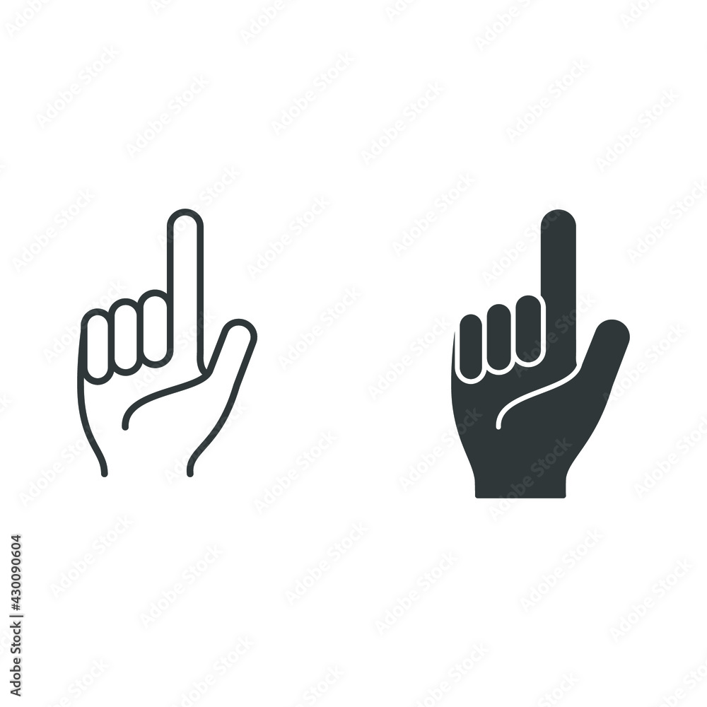 index finger icon vector illustration logo template index finger icon vector illustration logo template