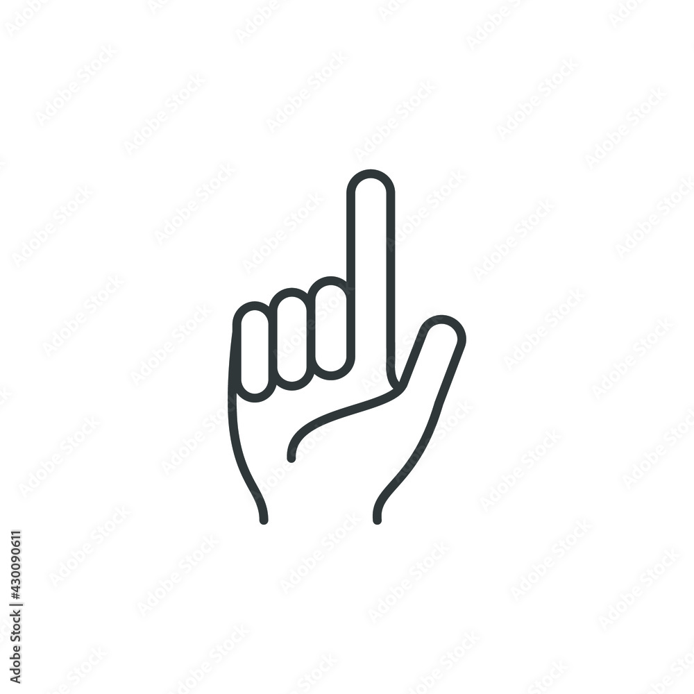 index finger icon vector illustration logo template index finger icon vector illustration logo template
