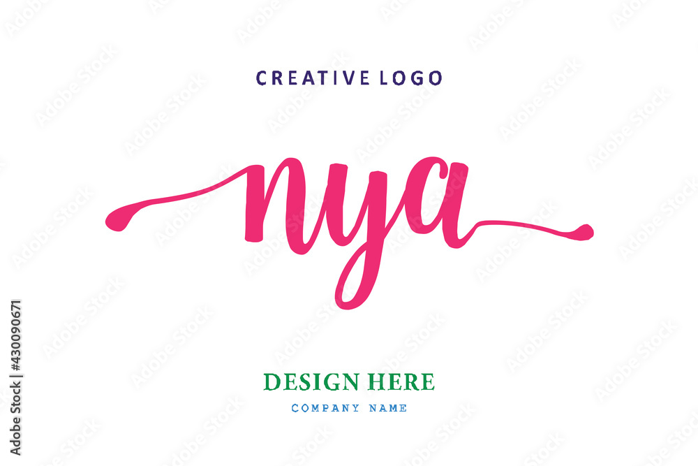NYA lettering logo is simple, easy to understand and authoritative NYA lettering logo is simple, easy to understand and authoritative