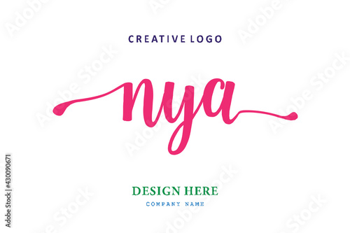 Φωτογραφία NYA  lettering logo is simple, easy to understand and authoritative