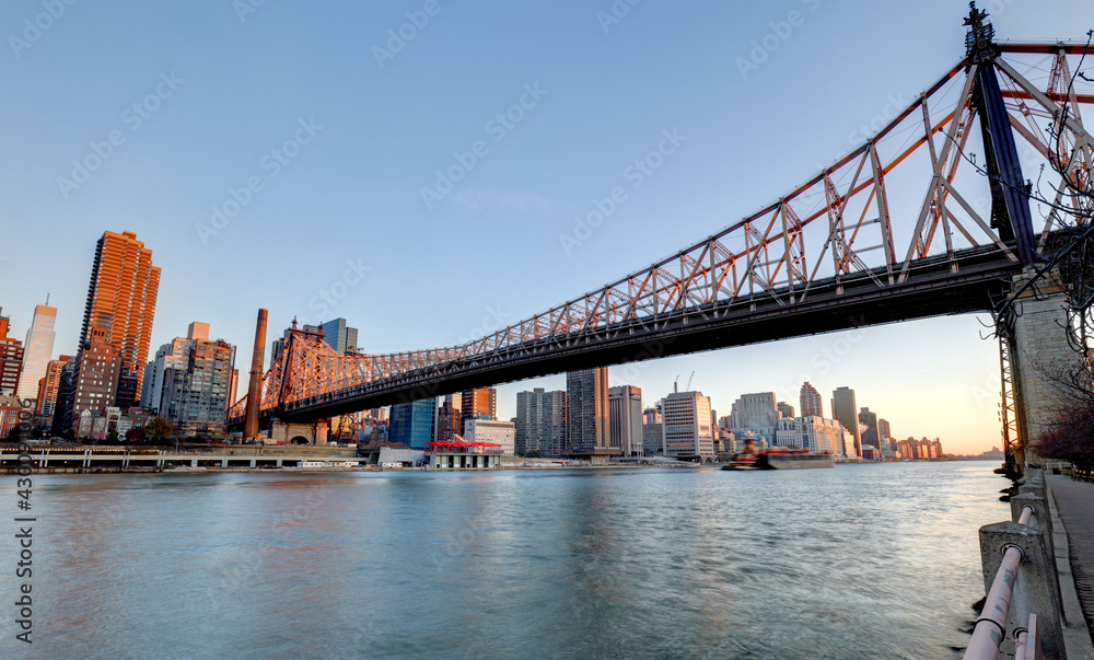 Queensboro Bridge, New York City at sunrise Queensboro Bridge, New York City at sunrise