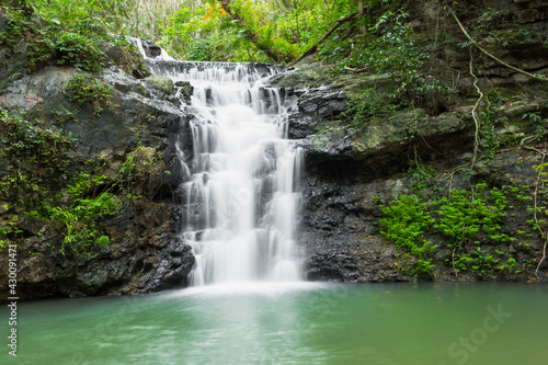 Ton Rak Sai Waterfall is in Namtok Sam Lan National Park  Saraburi Thailand 