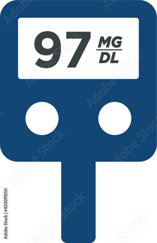 glucometer icon vector illustration logo template