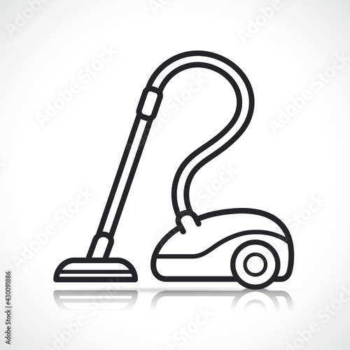 vacuum cleaner line icon isolated