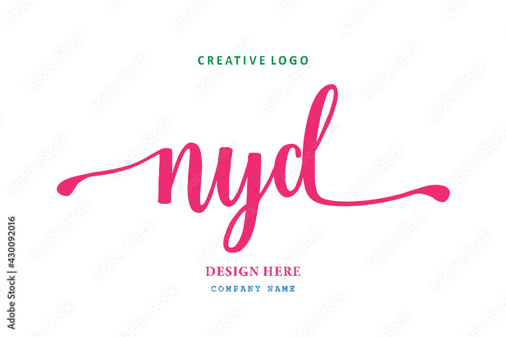 NYD lettering logo is simple, easy to understand and authoritative NYD lettering logo is simple, easy to understand and authoritative