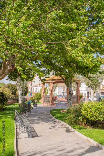 central park in a town of Almargen in malaga andalusia