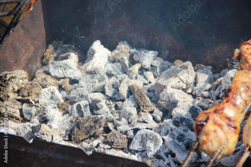 meat on the grill
