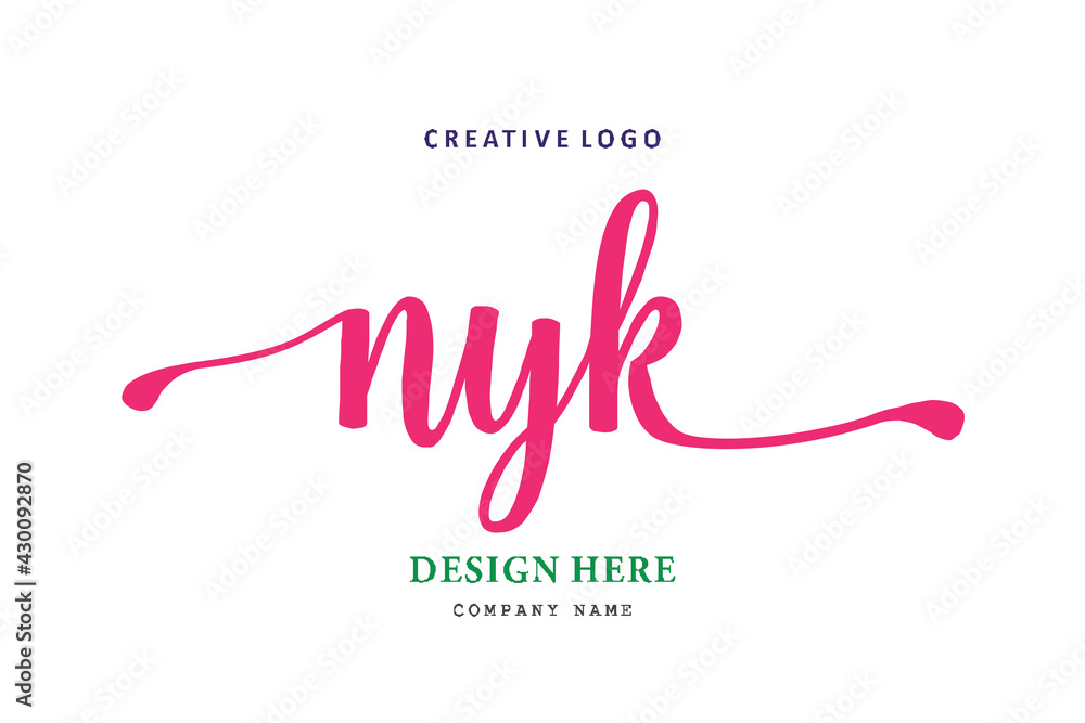 NYK lettering logo is simple, easy to understand and authoritative NYK lettering logo is simple, easy to understand and authoritative