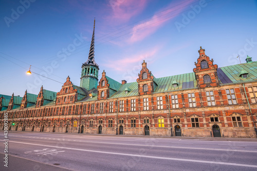 Fototapeta Naklejka Na Ścianę i Meble -  Cityscape of downtown Copenhagen city skyline in Denmark