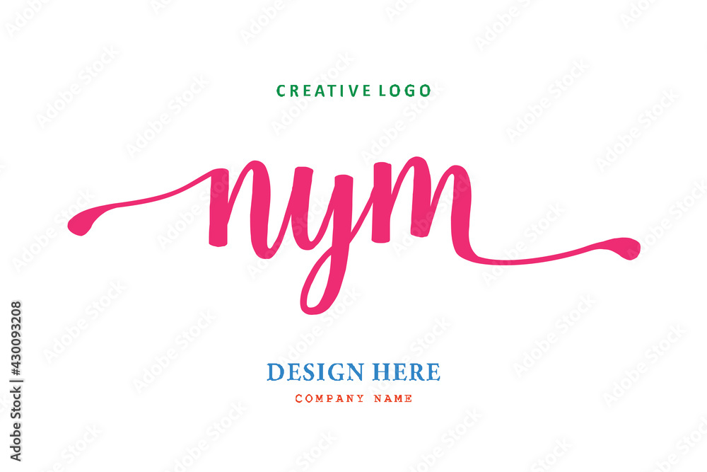 NYM lettering logo is simple, easy to understand and authoritative NYM lettering logo is simple, easy to understand and authoritative