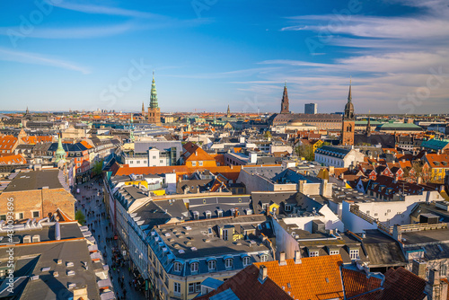 Cityscape of downtown Copenhagen city skyline in Denmark © f11photo