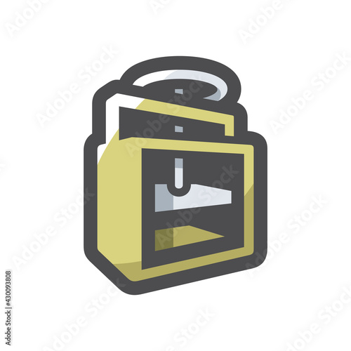 Press waste paper Vector icon Cartoon illustration