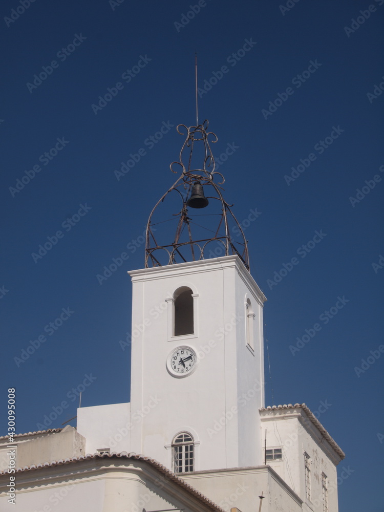 Traditional Old Town church in Albufeira, Algarve - Portugal 