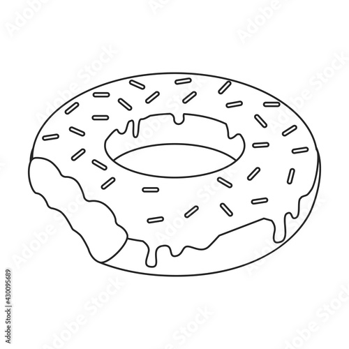 Inflatable mattress vector icon.Outline vector icon isolated on white background inflatable mattress.