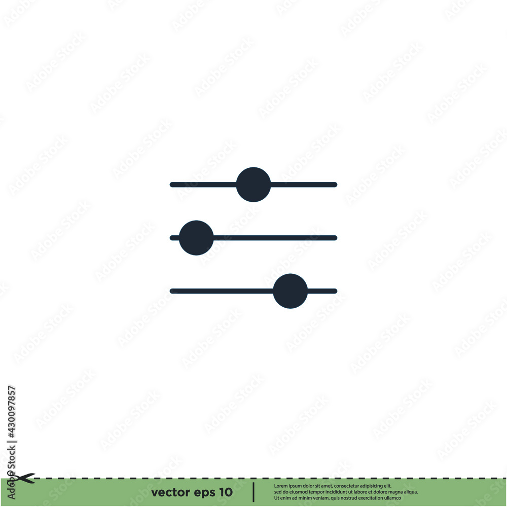 audio equalizer icon vector illustration logo template audio equalizer icon vector illustration logo template