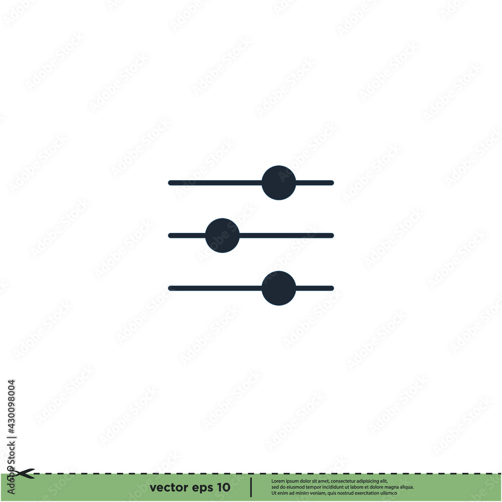 audio equalizer icon vector illustration logo template audio equalizer icon vector illustration logo template