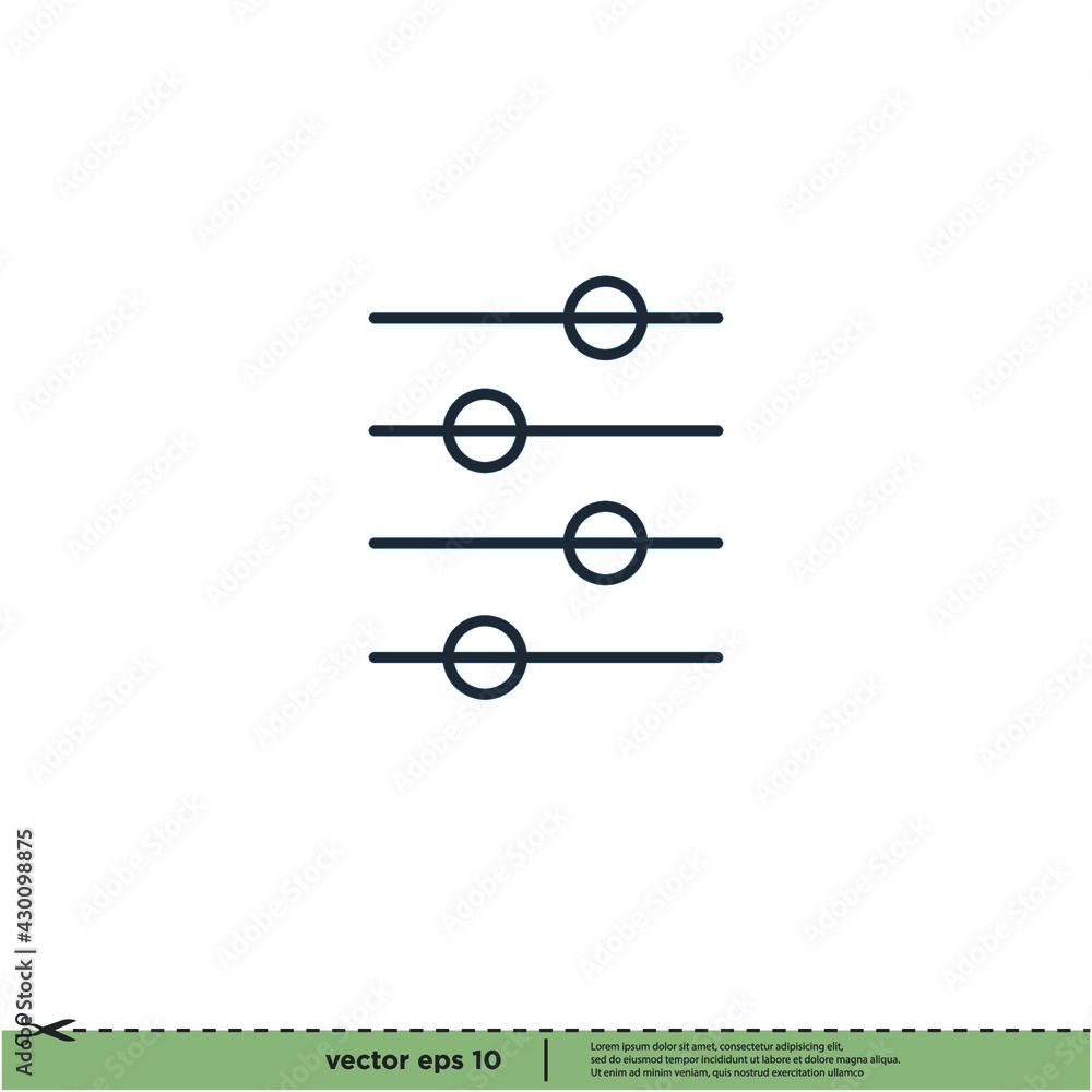 audio equalizer icon vector illustration logo template audio equalizer icon vector illustration logo template