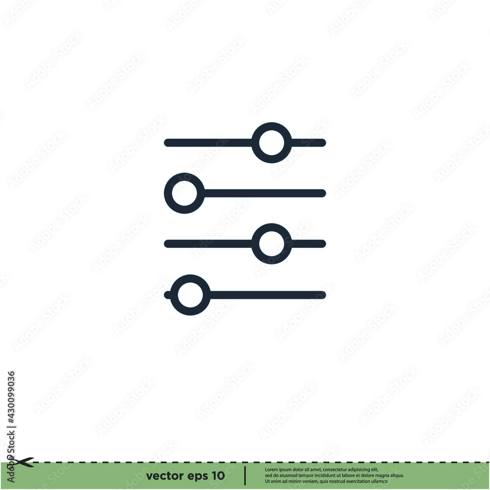 audio equalizer icon vector illustration logo template audio equalizer icon vector illustration logo template