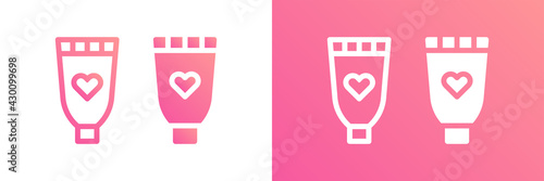 Lotion icon vector illustration. Skincare product