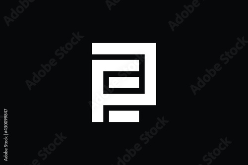 PE logo letter design on luxury background. EP logo monogram initials letter concept. PE icon logo design. EP elegant and Professional letter icon design on black background. P E EP PE