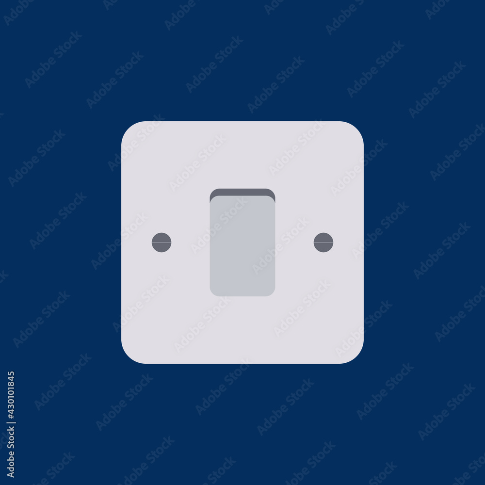 switch icon. Wall switch vector. Electric switch sign. Vector illustration switch icon. Wall switch vector. Electric switch sign. Vector illustration