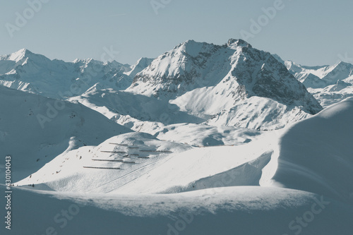 Snowy mountain in the Alps