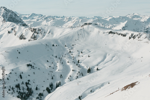 Ski area in the Alps