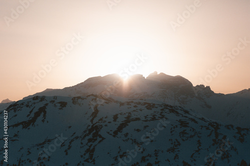 Sunset in the mountains