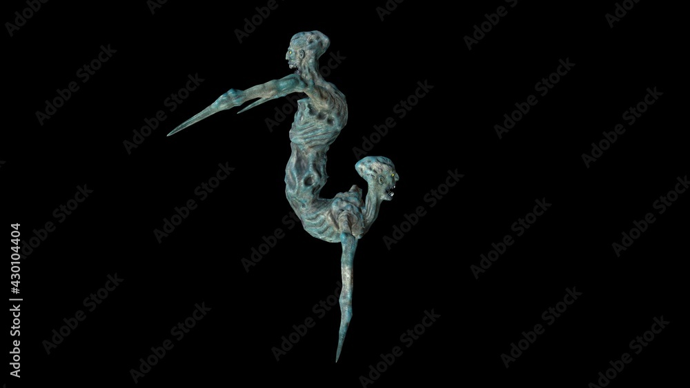 Obraz premium Siamese twins 3D Render