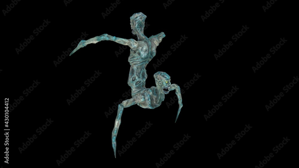 Fototapeta premium Siamese twins 3D Render