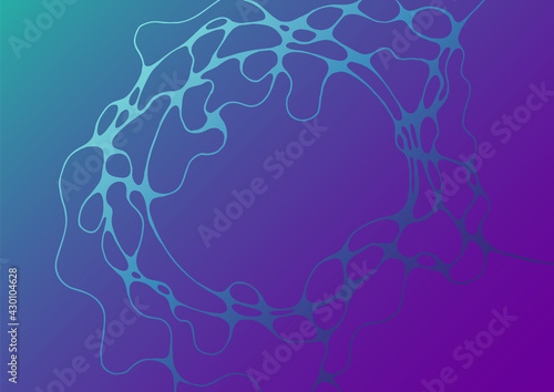 Abstract electromagnetic field fluid vector background.